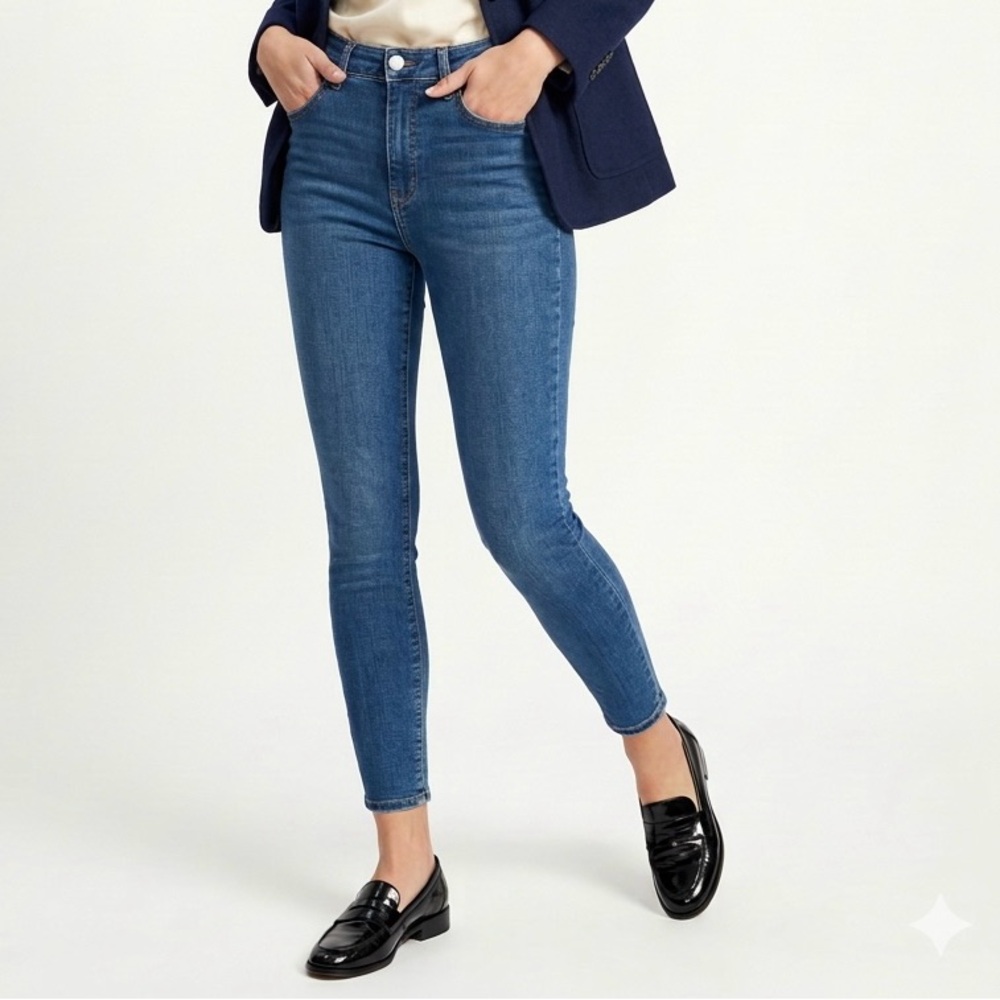 L’AGENCE Marguerite High Rise Skinny Jeans Dark Wash Stretch Denim - Size 27